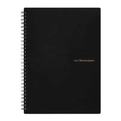 Maruman Mnemosyne Notebook / Landscape - Dot Grid Blank Graph Lined Ruled - A4 / A5 / A6 / B5 (Black)