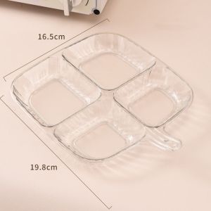 4 Girds Kitchen Divided Preparation Dish Plate Household Hot Pot Special Dinner Plate Ginger