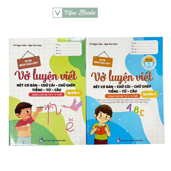 Sách - Vở Luyện Viết - Nét Cơ Bản - Chữ Cái - Chữ Ghép - Tiếng - Từ ...