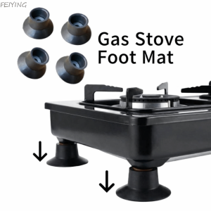 ✨Local Stock✨4Pcs Universal Gas Stove Foot Mat Suction Cup Wear-Resistant Gas Stove Non-slip Pad Portable Silent Jumping Bed Foot Covers for Gas Stoves and Trampolines Cod