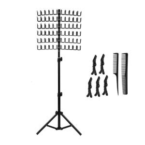 Braiding Hair Rack Hair Extension Holder HangerHair Stand with Stylist Hair Braiding Tool for Hair Salon Home Traveling