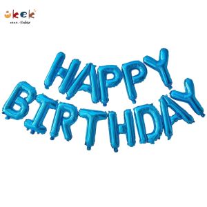 okek-13pcs HAPPY BIRTHDAY Balloons Decoration Foil Letter Balloon Set Happy Birthday Party Decorations Banner Supplies