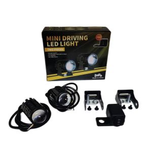 A Pair of Motorcycle Mini Driving Light White+Yellow Universal High quality led light 20W * 2
