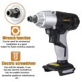 KEELAT KID005 1/2 Inch Cordless Impact Wrench With Screwdriver Impact Drill Function Rechargeable Battery. 