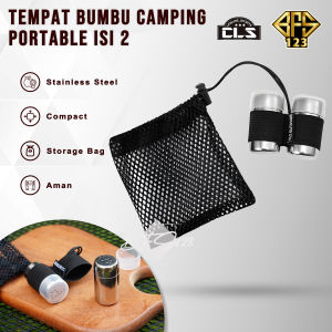 Tempat Bumbu Camping Portable Seasoning 2 Bottle + Storage BAG CLS
