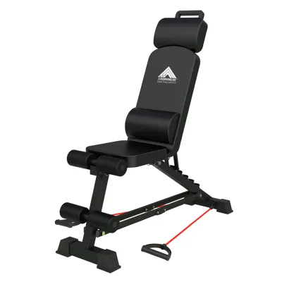 IRunning Foldable Workout Bench ★ Sit Up Bench ★ Dumbbell Bench ★ Gym Bench ★ Home Gym Exercise ★ Easy Self Setup