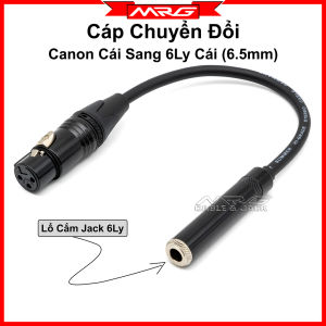 Cáp Chuyển Đổi Jack Canon Cái Sang Jack 6 Ly Cái (XLR-Female To 1/4inch Female) dây canon cái ra 6ly cái jack chuyển canon ra 6ly.