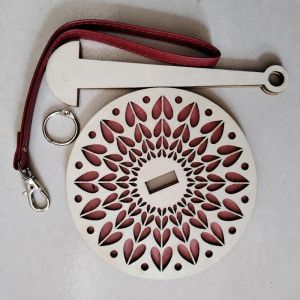 JAYQQ Dây đeo cổ tay Giá đỡ sợi di động Nhẹ Gỗ Giá đỡ dụng cụ đan móc cầm tay Chống rối Tay cầm chống trượt Giá đỡ sợi chống rối Dùng để đan móc