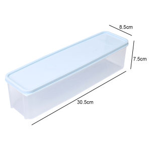 Storage Crisper Boxes Rectangle Stackable Multipurpose Transparent Spaghetti Canister Airtight Pasta Storage Containers with Lid