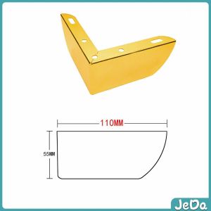 JeDa ขาเหล็กฉาก ขาโซฟา ขาเตียง อะไหล่โซฟา ราคา 1 ชิ้น ขาเฟอร์นิเจอร์ สูง 5.5cm Furniture Leg