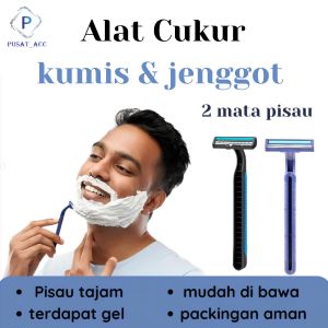 AC02 - Pisau Cukur Jenggot Kumis Bulu Alat Cukur Manual
