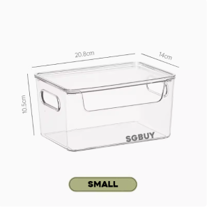 Transparent Storage Box With Lid | Acrylic Organiser Acrylic Box | Plastic Stackable Storage Box | Clear Storage Box