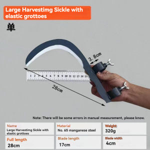 Hand Mowing Tool betel nut agricultural Gardening tool Manganese Steel high altitude weeding sickle Double-sided Sharpening Sickle Banana Orchard household Garden Multifunctional
