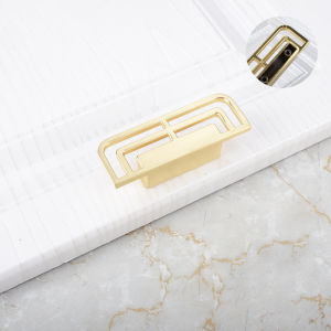 Tarikan Laci Handle Lemari Gold Gaya China Handle Pintu Multifungsi Handle Tarikan Knob Emas