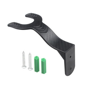 Helmet Holder Wall Mount Heavy Duty Plastic Motorcycle Helmet Bracket Universal Family Couple Organizer for Helmet Key Storage Home Garage Use