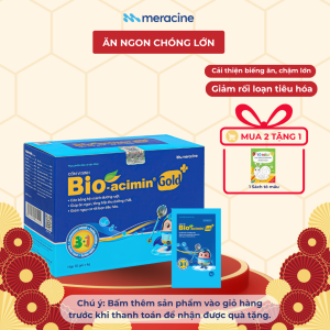 Cốm Vi Sinh Bio acimin Gold Hỗ Trợ Tiêu Hóa Kích Thích Ăn Ngon Cho Trẻ Em Người Lớn Hộp 30 Gói Giúp Tăng Sức Đề Kháng Bổ Sung Vi Chất Và Các Amin Thiết Yếu