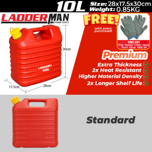 5L 10L 20L Oil Tank  Fuel Gasoline Tank Petrol Water Carrier With Spout Motorcycle Tong Minyak