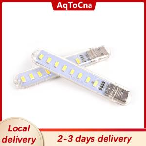 [COD] AqToCna Ship within 24 hours Mini USB LED Lamp 8 LED Camping Portable Night USB Gadget Lighting For PC Laptop