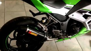 KNALPOT RACING AKRAPOVIC LAYANG CARBON NINJA 250CC NINJA 250 FI KARBU ABS Z250 R25 MT25 CBR250RR