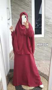 KV.GROSIR Gamis Syari Wolfis Set FREE Niqob Basic/ Set Syari WOLFIS Exclusive/ Wolfis Nadia Set Niqob Premium