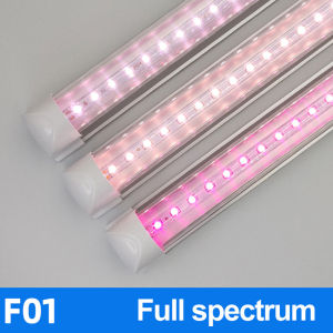 Vimite T8 led Grow Light bulbs 18W 60CM 96LED 220V plant alarm Light helps keep your plants safe and fast power cord 220V1.8 m for 1/PCS