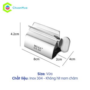 Dụng Cụ Nặn Kem Đánh Răng Nặn Tuýp Mỹ Phẩm Bằng Hợp Kim - Có Trục Xoay Tiện Lợi Dễ Dàng Sử Dụng