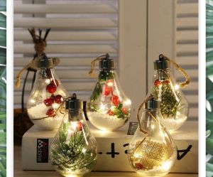 [Taroball]bóng LED 7Cm Đèn Giáng Sinh Mặt Dây Treo Chai Chúc Mừng Cây Giáng Sinh Nhiều Màu Đồ Trang Trí Giáng Sinh Đồ Trang Trí Phòng Tiệc Tự Làm Đồ Trang Trí Giáng Sinh Cho Gia Đình