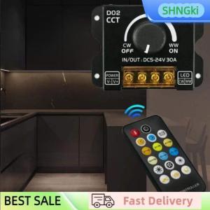 SHNGki 1 Bộ vô cấp mờ DC5-24V 30A LED dải ánh sáng núm chuyển đổi mờ với không dây RF điều khiển cho 5050 SMD COB CCT Băng đèn