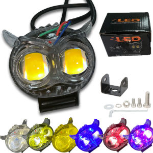 2PCS Mini Driving Light White+Yellow Pair With Free Domino 3Way Switch High quality