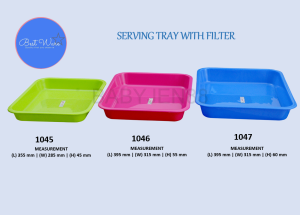 BEST WARE SERVING TRAY SERVING TRAY WITH FILTER 1045 1046 1047 1045/A 1046/A 1047/A