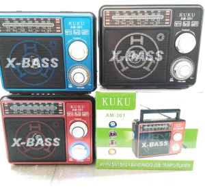 Rechargeable AM/FM/TV/SW 4 Band Radio with USB/TF/Bluetooth MP3 Player AM1862BT