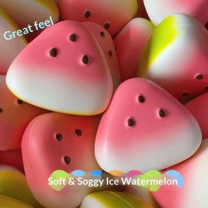 Annies Sphere Summer Watermelon Squishy Toy Soft Slow Rebound Stress Relief Fun捏捏乐