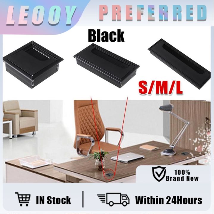 Desk Grommet Insert Aluminum Alloy Computer PC Table Desk Grommet Cable ...