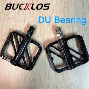 BUCKLOS Ultralight Bike Pedals Road Bike MTB Pedal DU Bearing Aluminium Pedal for Shimano Sram