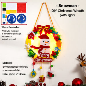 Ready Stock EmmAmy® DIY Felt Christmas Tree Environment-friendly Safe Felt Christmas Tree for Kids DIY Christmas Decor Christmas Socks