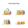 MABULA Colorful Nylon Woman Tote Handbag Patchwork Lightweight Letter Embroidery Fashion Phone Purse Girl Casual Shopping Bag. 
