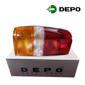 Toyota Hilux RN55 Kijang Zace 1984-1987 Left Tail Lamp Assembly | LH Rear Tail Light | Chrome OEM Replacement | DEPO-212-1914L-1