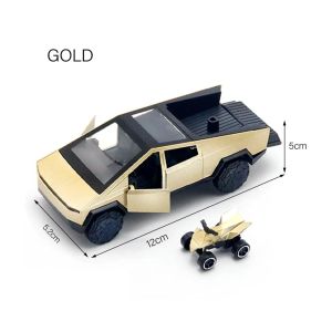 Cyber Truck Metal Diecasts 1:36 Cybertruck Collection Decoration Off Road Vehicle Model Vintage 1:36 Pull Back Vehicles Collection