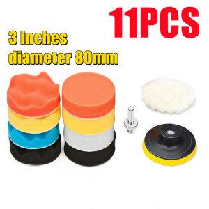 3"/4"/5" inch Buffing Polishing Pads 11/8/5Pcs Buffing Sponge Pads Cutting Polishing Pad Kit For Car Buffer Polisher Compounding Polishing and Waxing