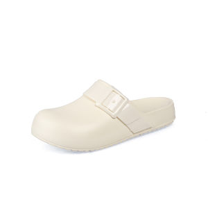 YOTO Clog Slippers Buckle Design Sandals Thick Sole Comfortable Non-slippery Slipper for Women