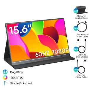 FPS Portable Monitor 15.6 inches Extension  Display Touch Screen for laptop 144Hz/165Hz High-Definition portable gaming monitor HDMI/Type-C Switch Xbox
