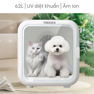 Lồng sấy lông Yimaida 62L 1000w diệt khuẩn UV ion âm - Petshophanoi