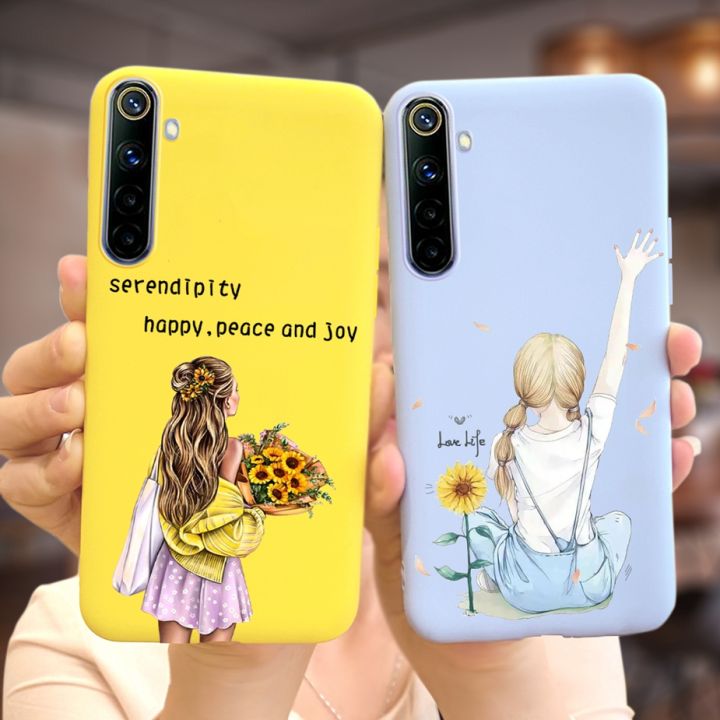 For Realme 6i 6S Case Realme Pro Cute Fashion Cartoon Girls