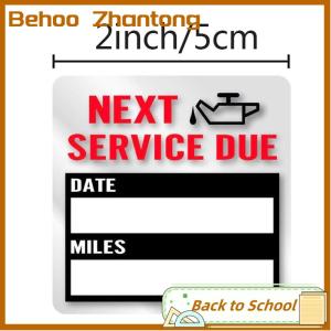 Behoo 100pcs roll Oil Change Service Reminder Stickers Window Sticker Car Sticker