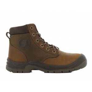 Safety Jogger Steel Toe Boot - DAKAR S3 SRC (Brown)