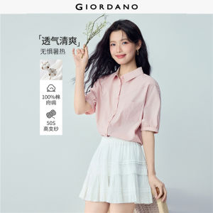 Giordano Women Women Shirt - 100% Cotton Free Shipping 05346499