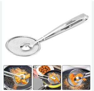 Health House Fine Mesh Strainer Oil-Frying Filter Spoon Ladle Colander Clip Skimmer For Fried Food-Paez Official
