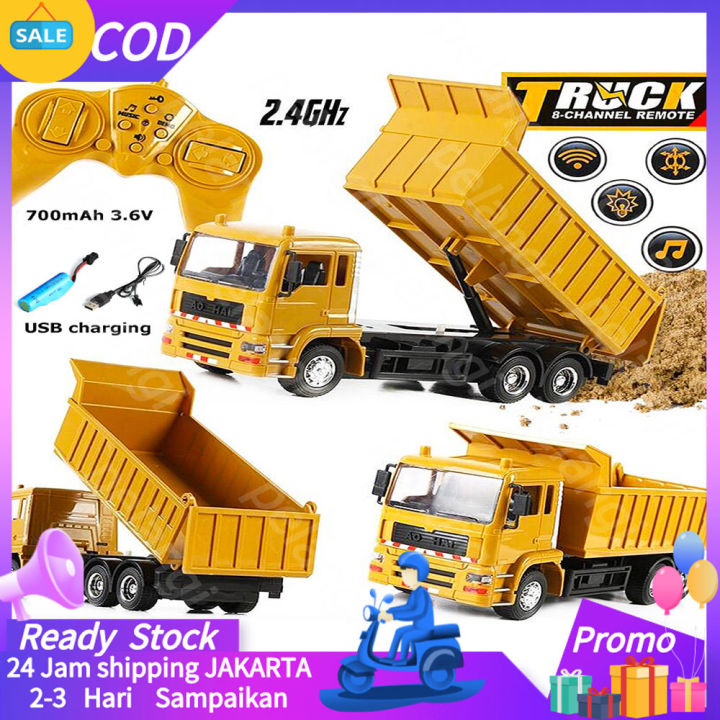 kirim da JKT]Model RC Remote Control Excavator Mainan Mobil RC