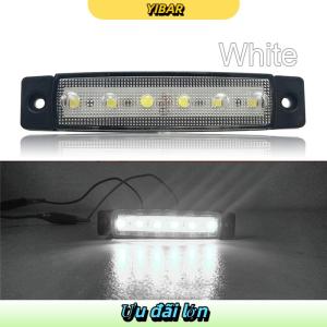 YIBAR 1 chiếc Đèn báo hiệu bên hông xe tải xe rơ-moóc đèn báo khoảng trống đèn phanh sau đèn hậu nổi bật đèn tín hiệu cảnh báo 6LED 12V 24V