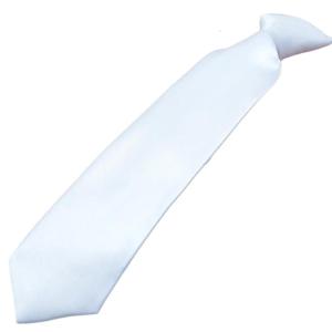 Solid Color White Neck Tie for Men Women Children Graffiti for Fathers Day Decoration Necktie Adjustable Zippered Ties
